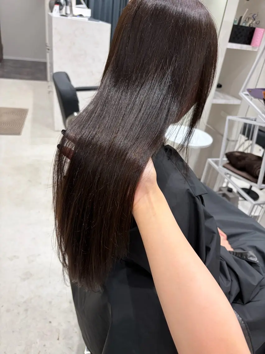 ロング カラー ヘアカラー トリートメント COSMOS💫 千穂のヘアスタイル