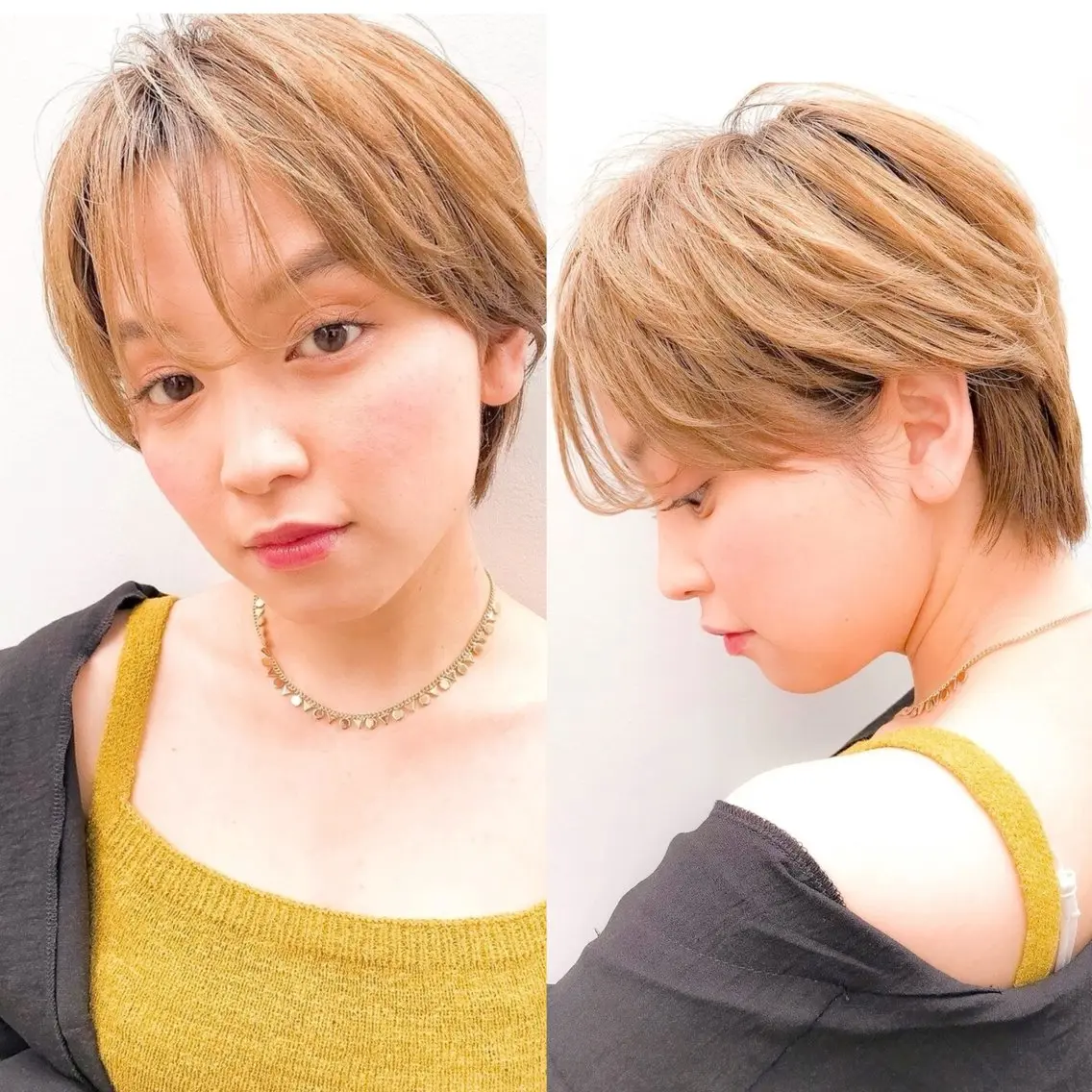 ショート ショートヘア 💗ショート×ボブ 韓国レイヤー宮内諒のヘアスタイル