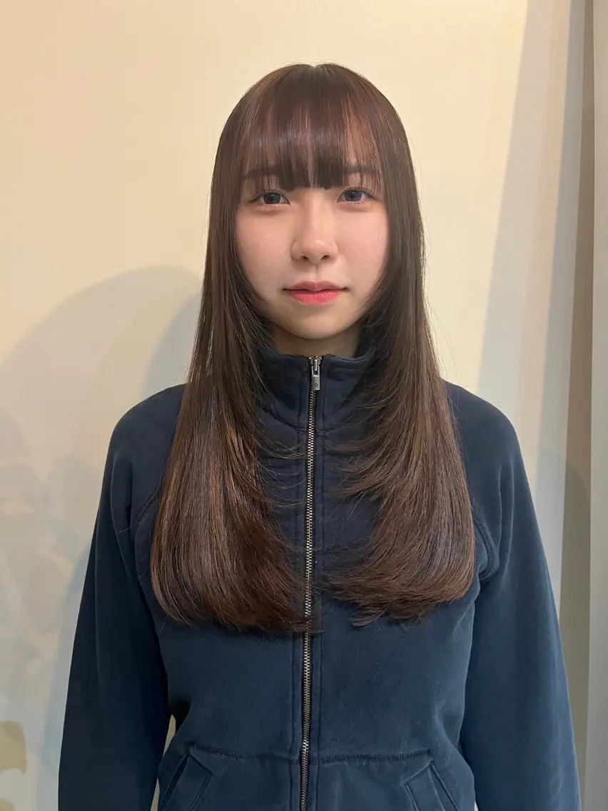 ロング レイヤーカット シャギー レイヤーカット\ウル フ　chinatsuのヘアスタイル