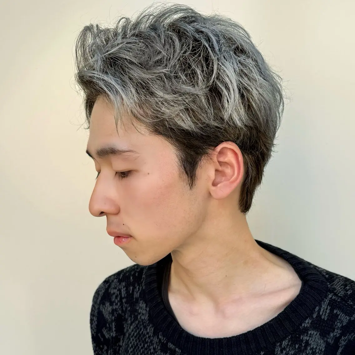 ショート カラー メンズ カット ヘアカラー トリートメント 表参道メンズヘア ✂︎Masena✂︎のヘアスタイル