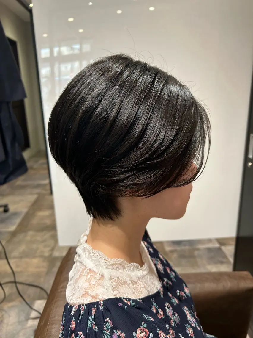 ショート くびれヘア ショートヘア 藤野 拳登のヘアスタイル