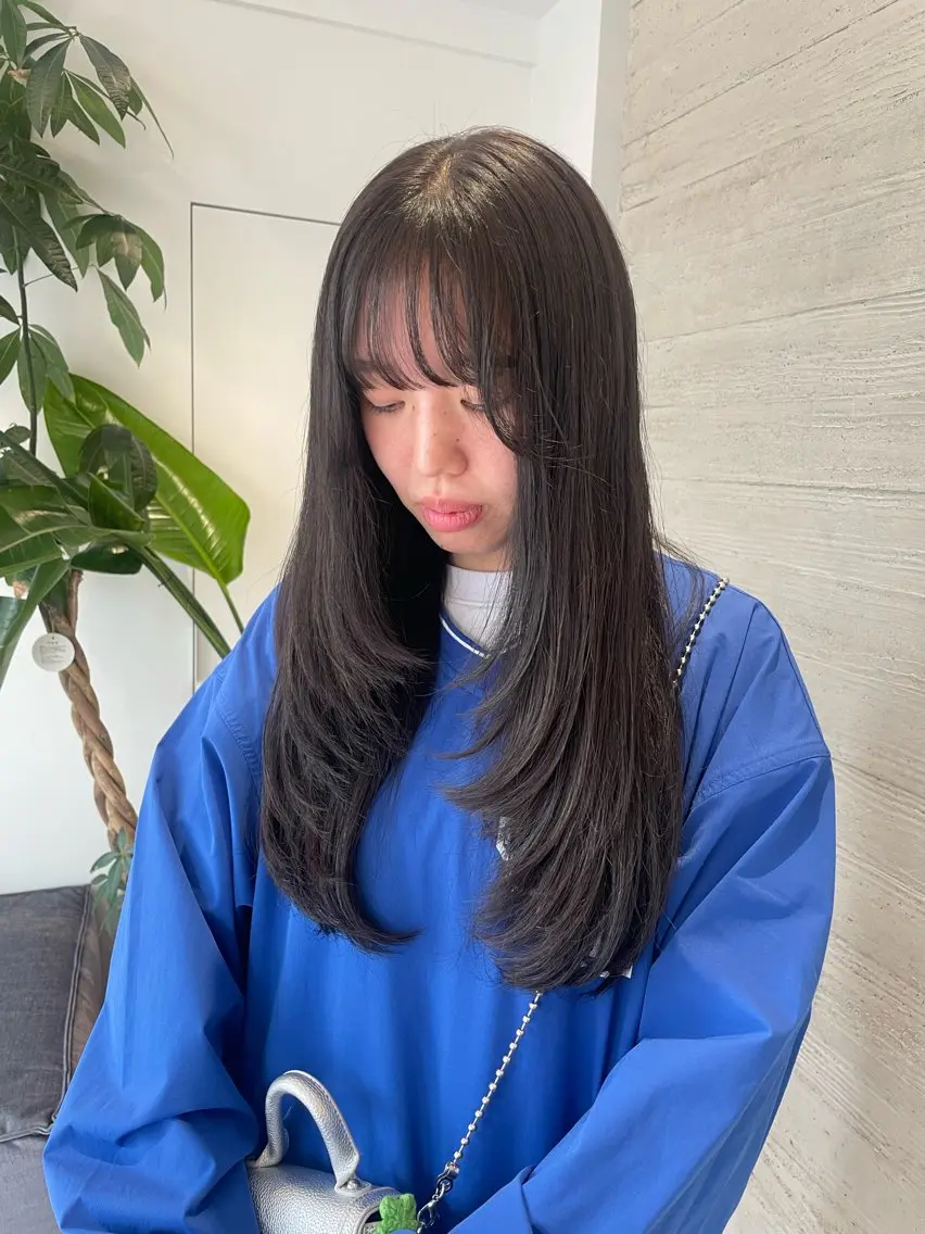 ロング 韓国風ヘア レイヤーカット 🤍tomoka 🤍のヘアスタイル