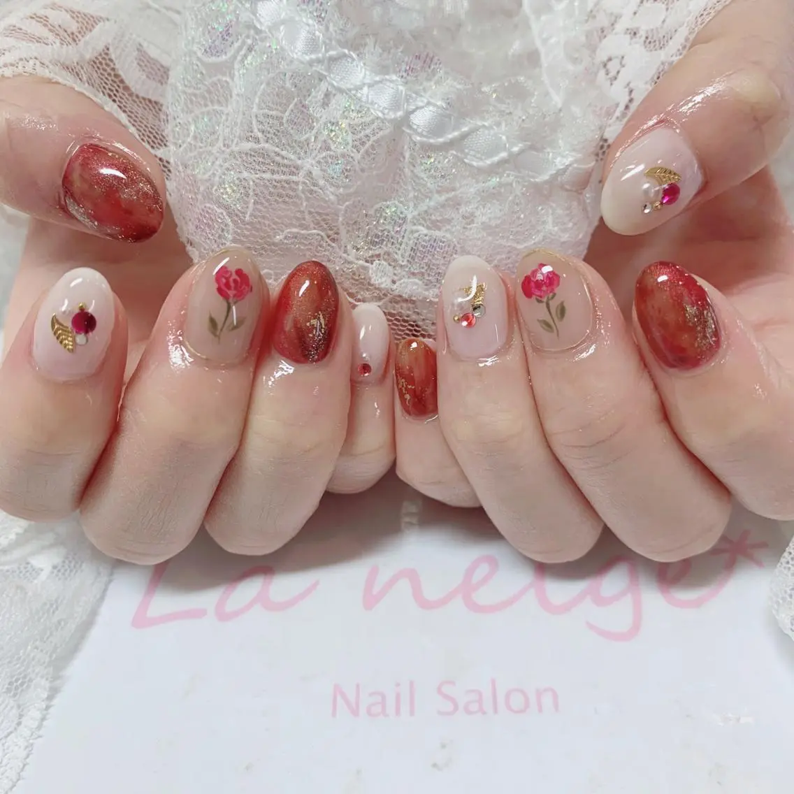 ネイル ハンドネイル La neige* yuki 🐩🌙のネイルデザイン