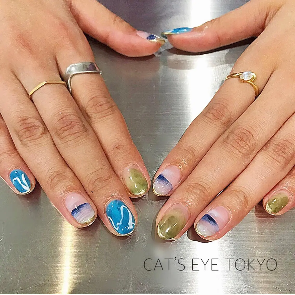 ネイル ハンドネイル キャッツアイ東京 西荻窪店のネイルデザイン