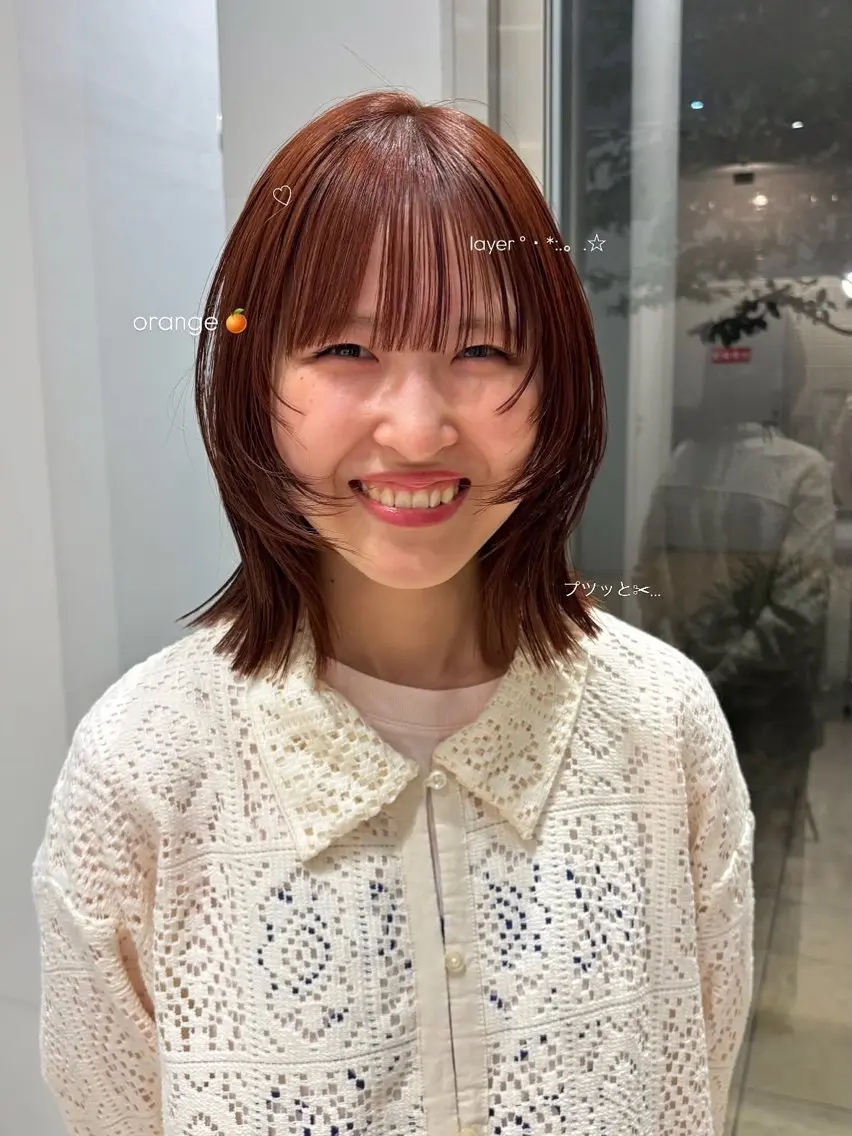ミディアム 簑島 ゆうかのヘアスタイル