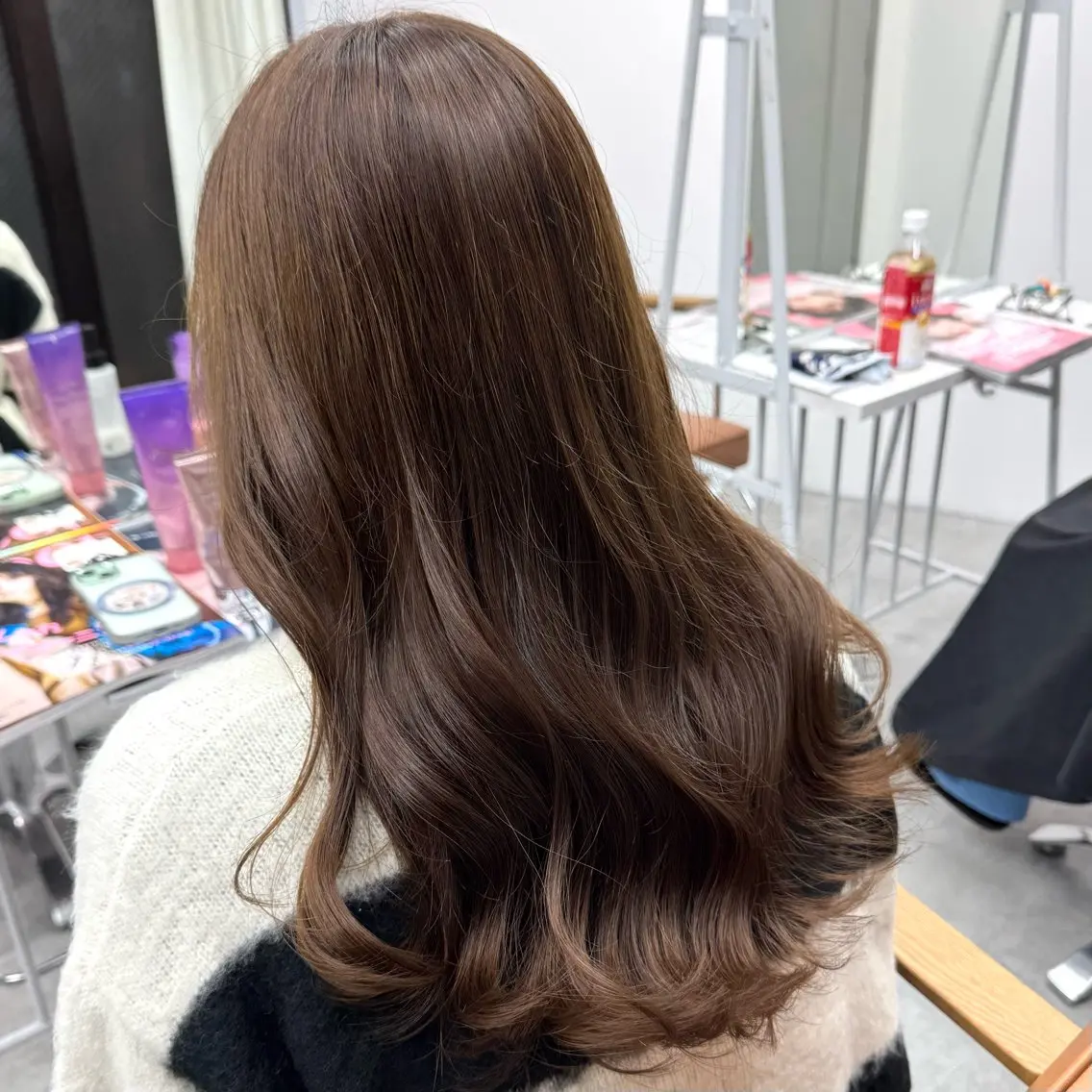 ロング カラー ヘアアレンジ ヘアカラー ブリーチなしカラー /新百合ヶ丘/安形翔のヘアスタイル