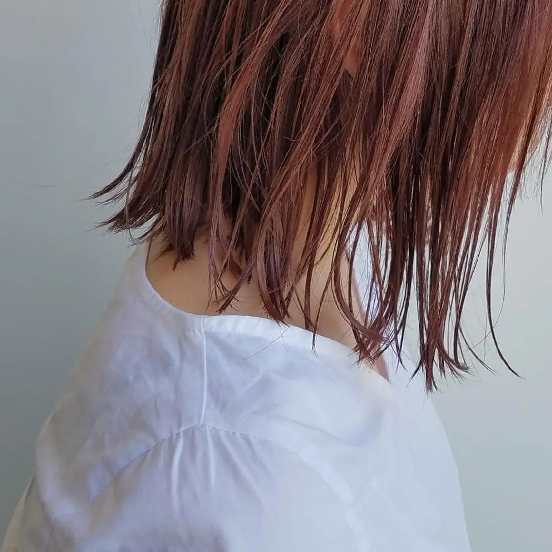 ショート カラー ネイル ヘアアレンジ パーマ マツエク・マツパ ボルドーカラー ピンクカラー カラーマツエク ボルドー ピンク iplus　眉毛と まつげパーマ専門店のマツエク・マツパデザイン