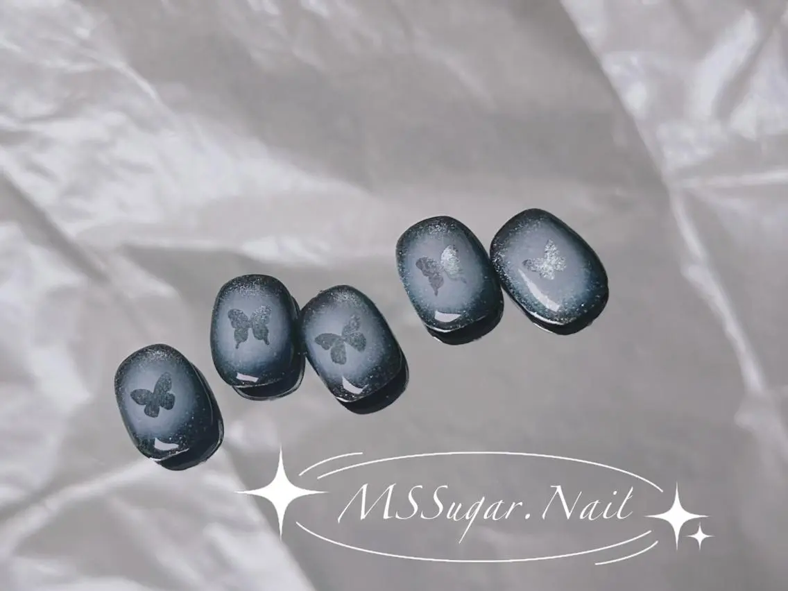 ネイル ロングネイル マグネットネイル スカルプネイル ネイルチップ ワンホンネイル MSSugar Nailのネイルデザイン