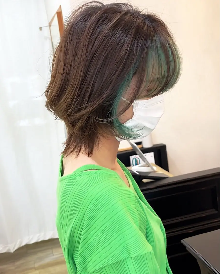 ショート カラー イルミナカラー カット ヘアカラー grand juteのヘアスタイル