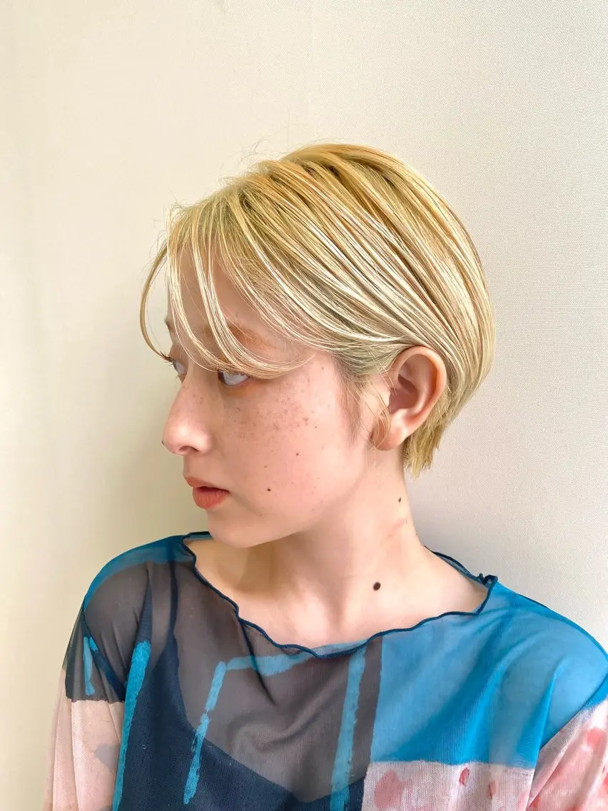 🩵カット+ダブルカラー+ケアトリートメント🩵¥15500の写真