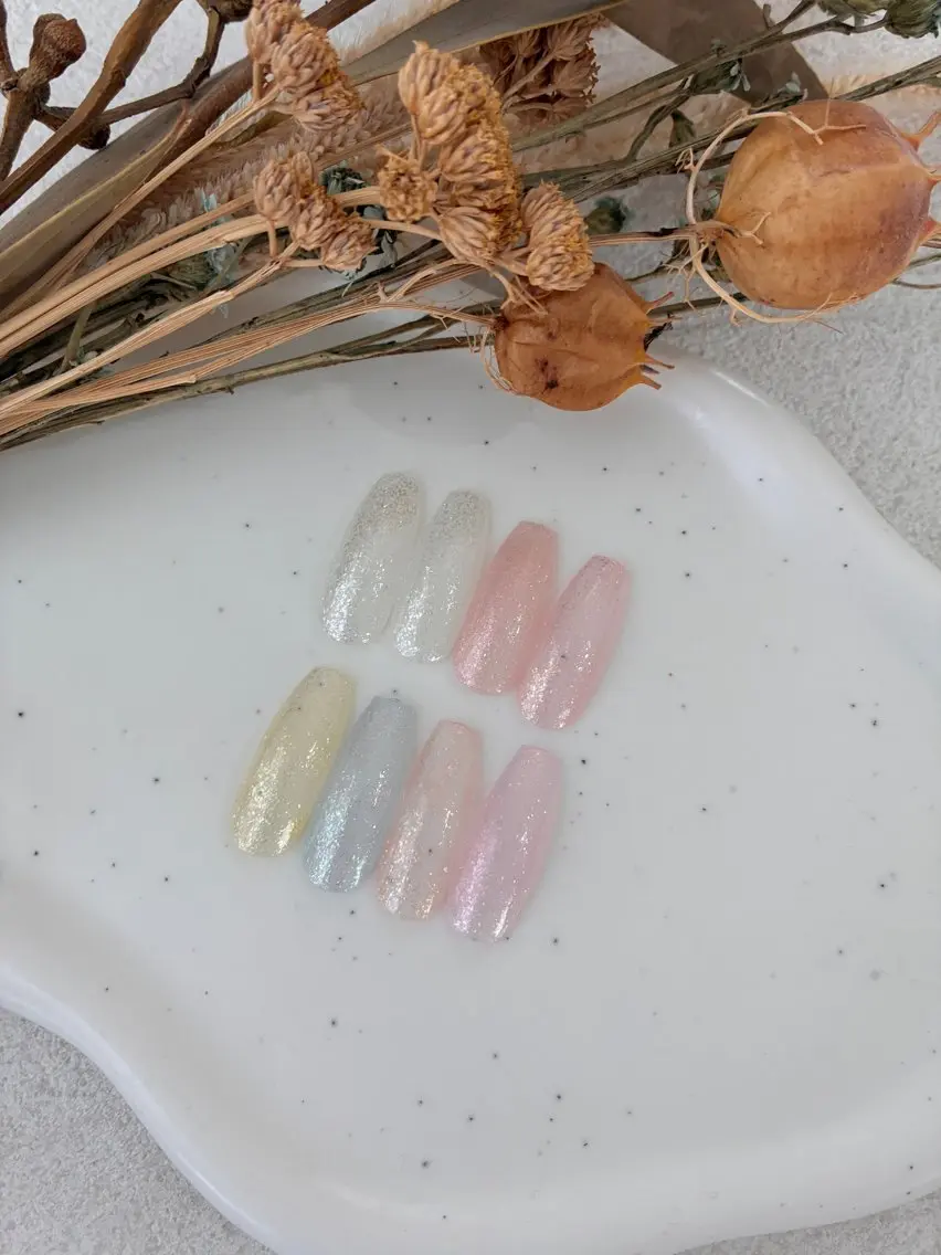 ネイル オーロラネイル キラキラネイル ラメ(グリッター) ニュアンスネイル ワンカラーネイル ハンドネイル nailsalon anrireのネイルデザイン