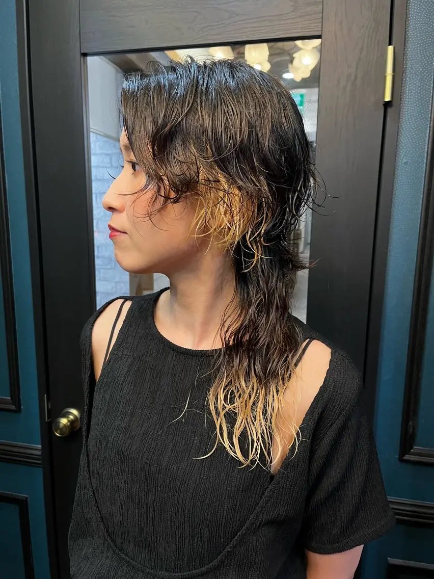 セミロング カット パーマ トリートメント 磯山 直貴のヘアスタイル