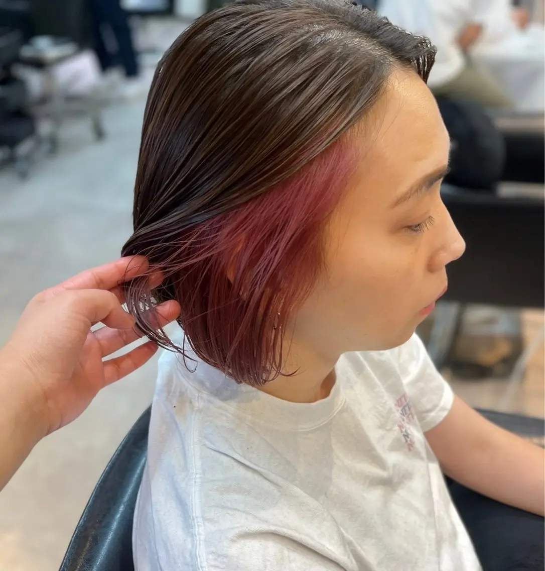 ⭐️インナーカラー【ブリーチ込】+マイクロバブルの写真