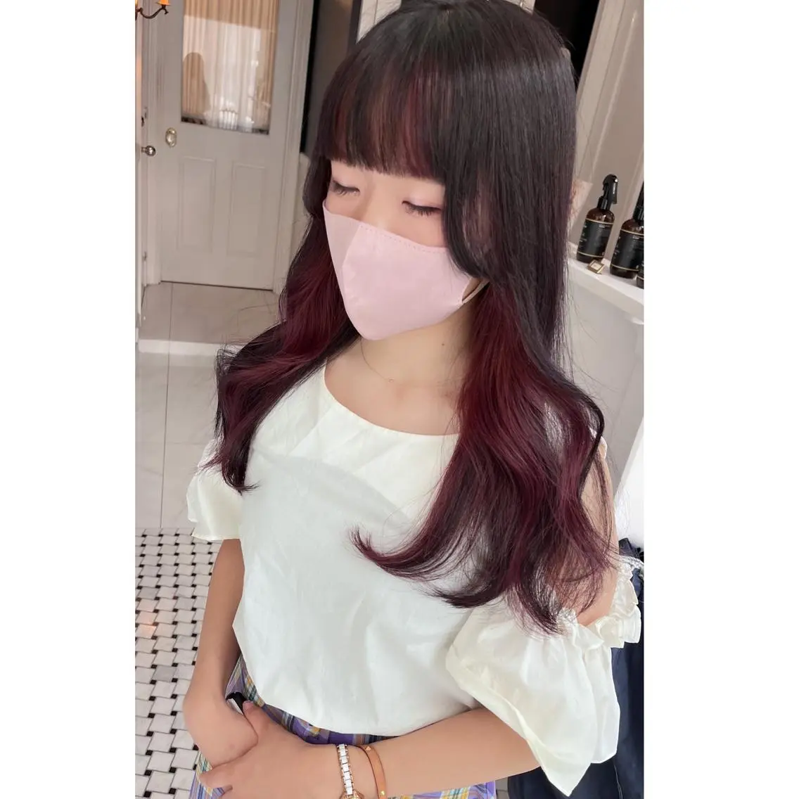 ロング カラー ブリーチ miyu /トレンド カラー×艶髪のヘアスタイル