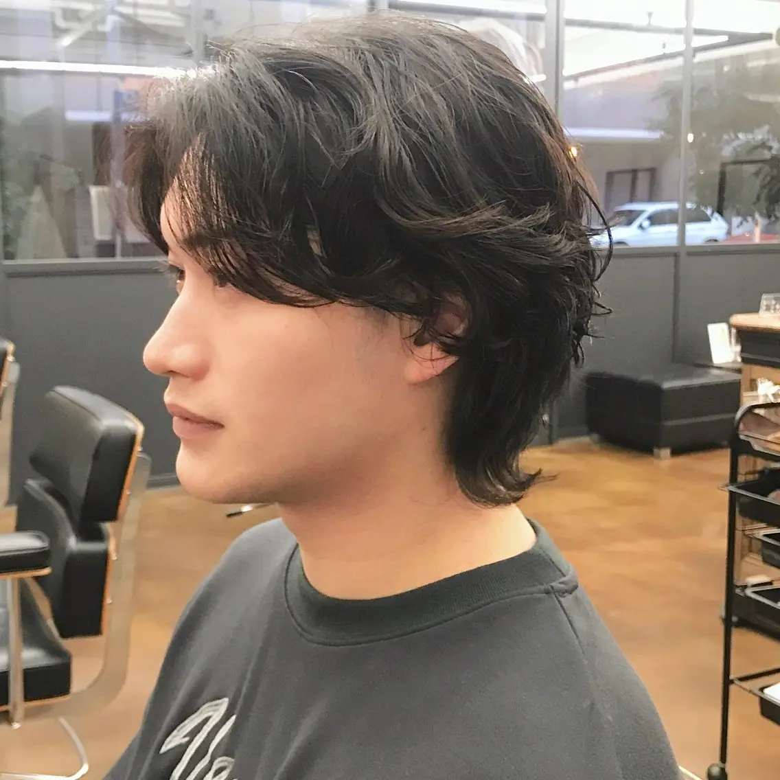 ショート パーマ メンズ メンズパーマ メンズウルフカット ショートヘア ウルフカット カット パーマ トリートメント ヘアセット ✂︎ウルフ・ショート ✂︎MIKUNIのヘアスタイル