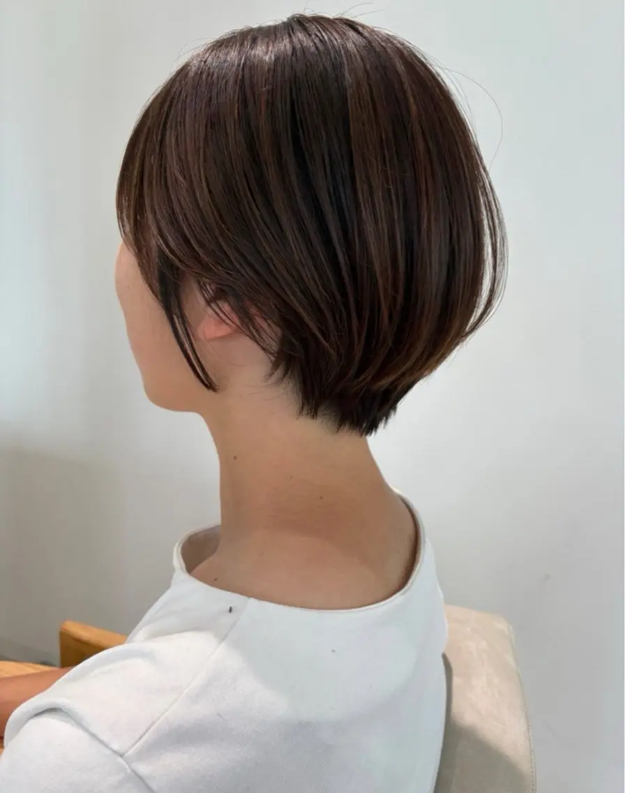 ショート 透明感カラー/ボブ 高野菜瑠のヘアスタイル