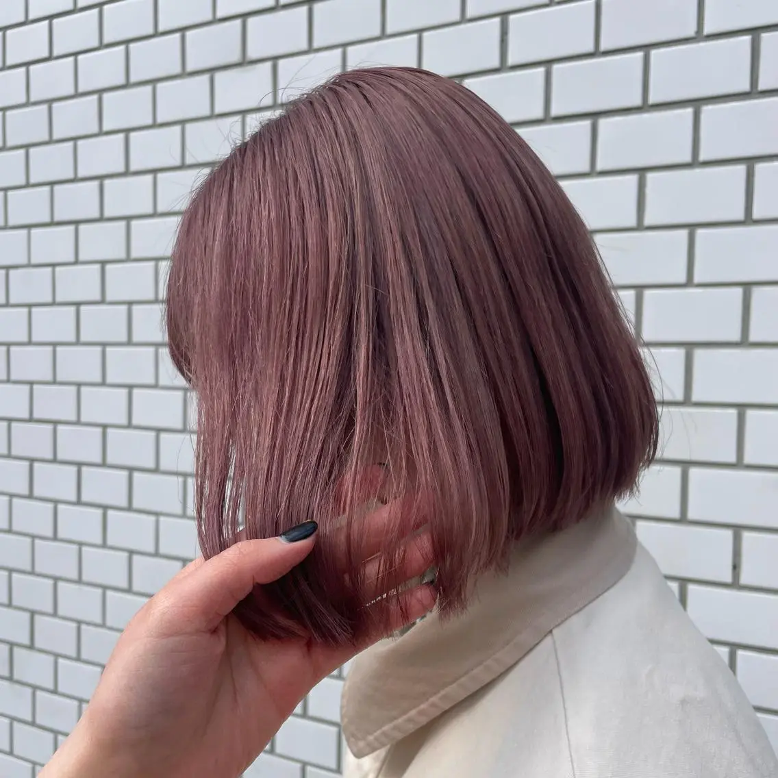 ショート カラー ヘアアレンジ ブリーチ ピンクカラー iena渋谷 /ゆーこのマツエク・マツパデザイン