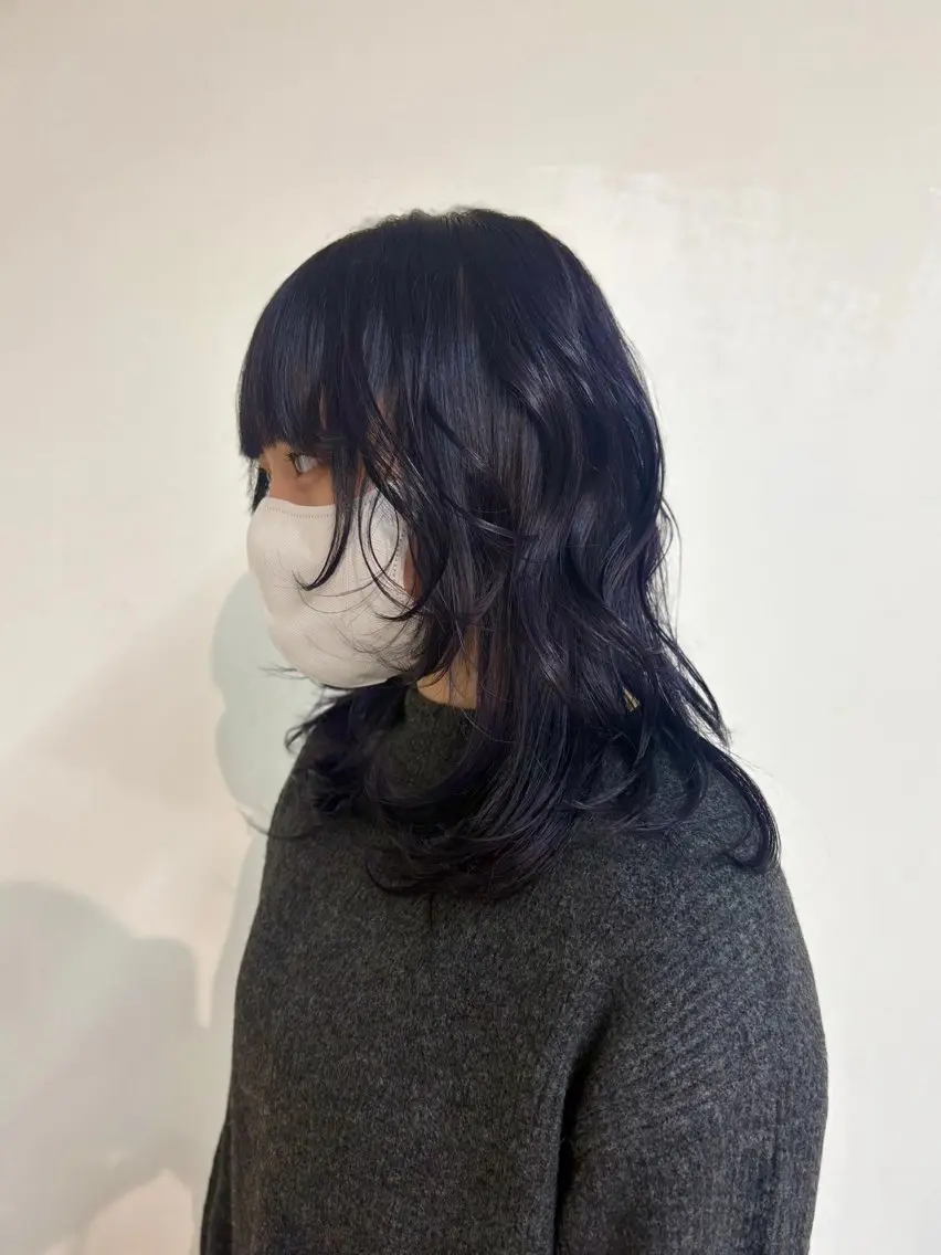 ミディアム カラー ヘアアレンジ 塙 梨菜🧸🤍のヘアスタイル