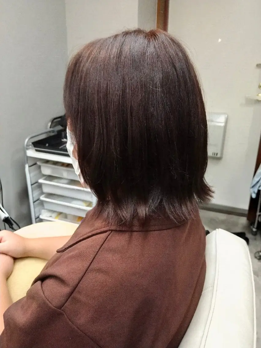 ミディアム カット ヘアカラー lily ogasawaraのヘアスタイル