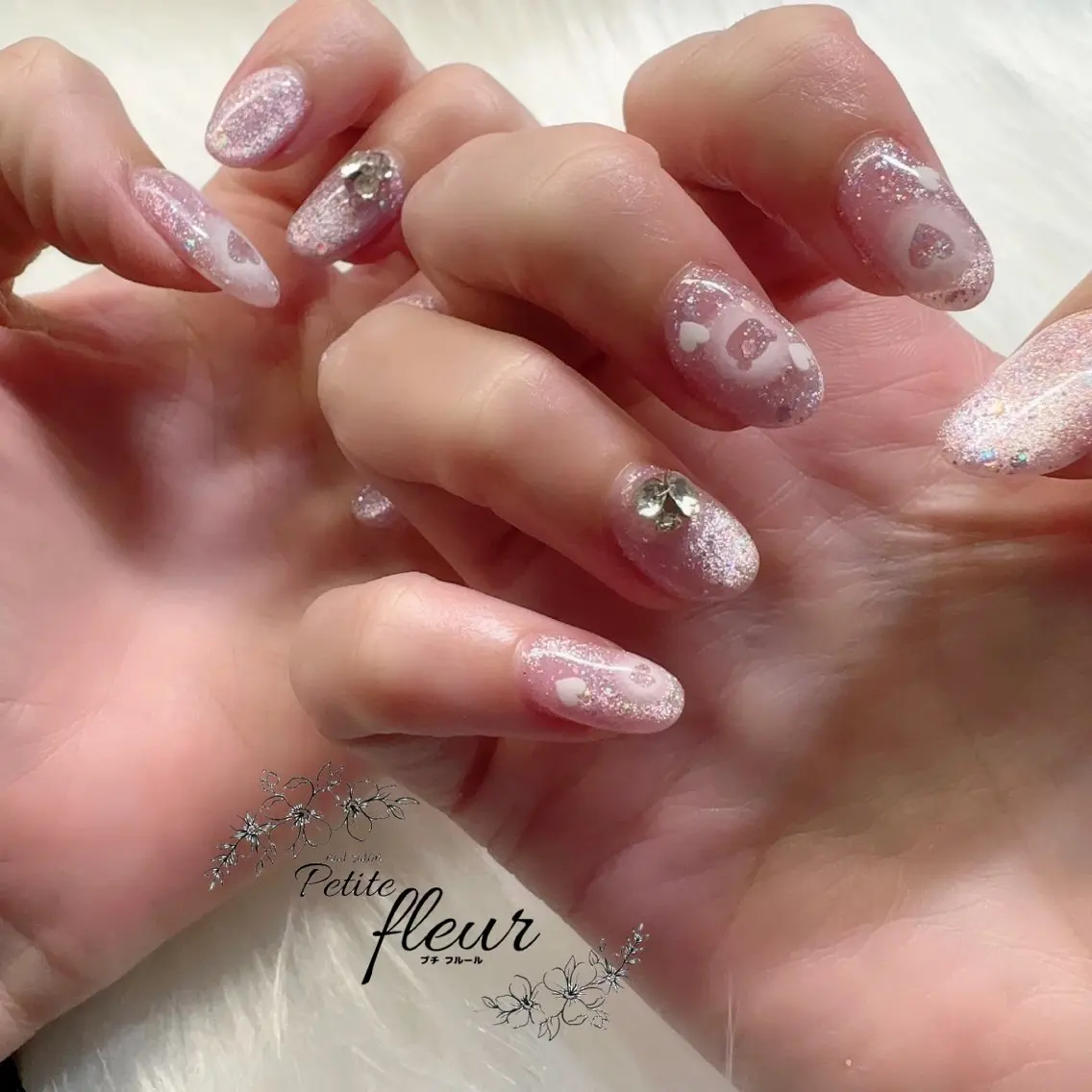 ネイル マグネットネイル ❁⃘*。Petite fleur❁⃘*りさのネイルデザイン