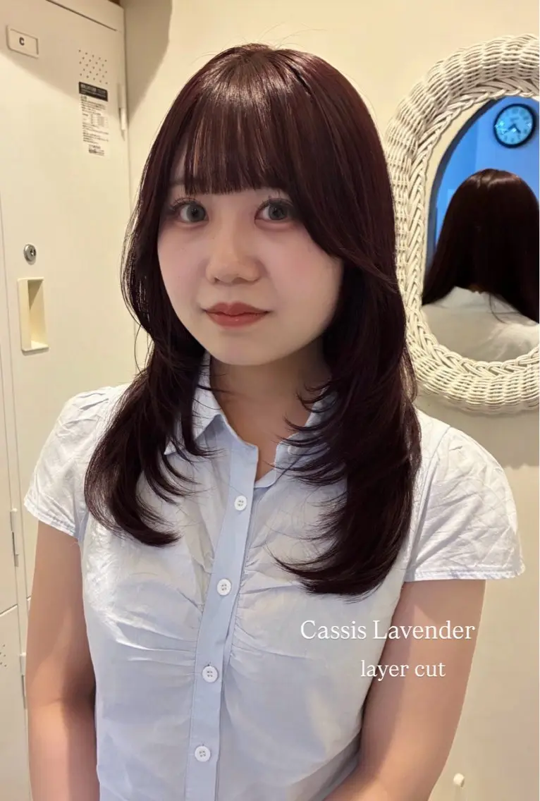 ミディアム ヘアカラー トリートメント nacoハイトーン ベージュ🍒のヘアスタイル