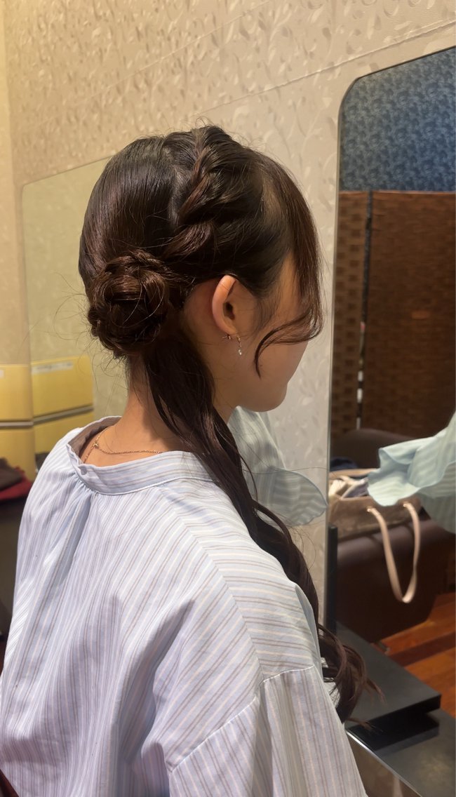 ロング ヘアアレンジ さくら🐼名取/へア セット/透明感カラーのヘアスタイル