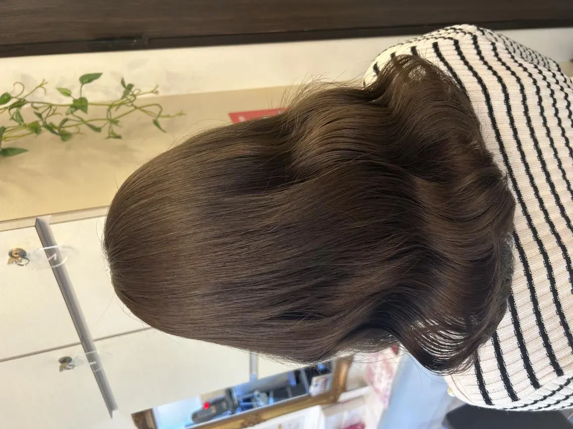 ミディアム カラー ヘアアレンジ 🦄🫧透明感 絹髪特化🫧🍓のヘアスタイル