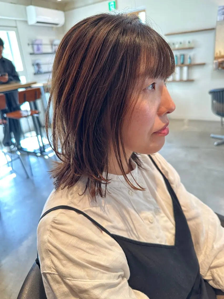 セミロング カット トリートメント 似合わせが得意 村松慧汰のヘアスタイル