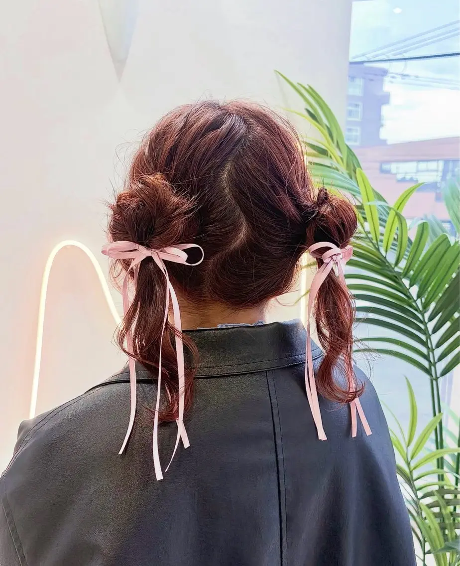 ミディアム ヘアアレンジ cana 札幌レイヤースタイルのヘアスタイル