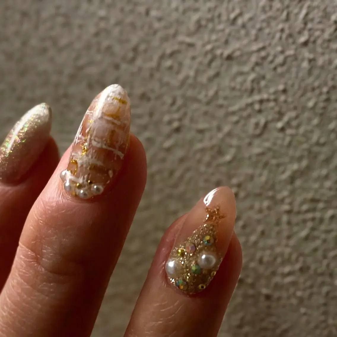 ネイル ピンク ツイードネイル 冬ネイル クリスマス ハンドネイル _____jays nailのネイルデザイン