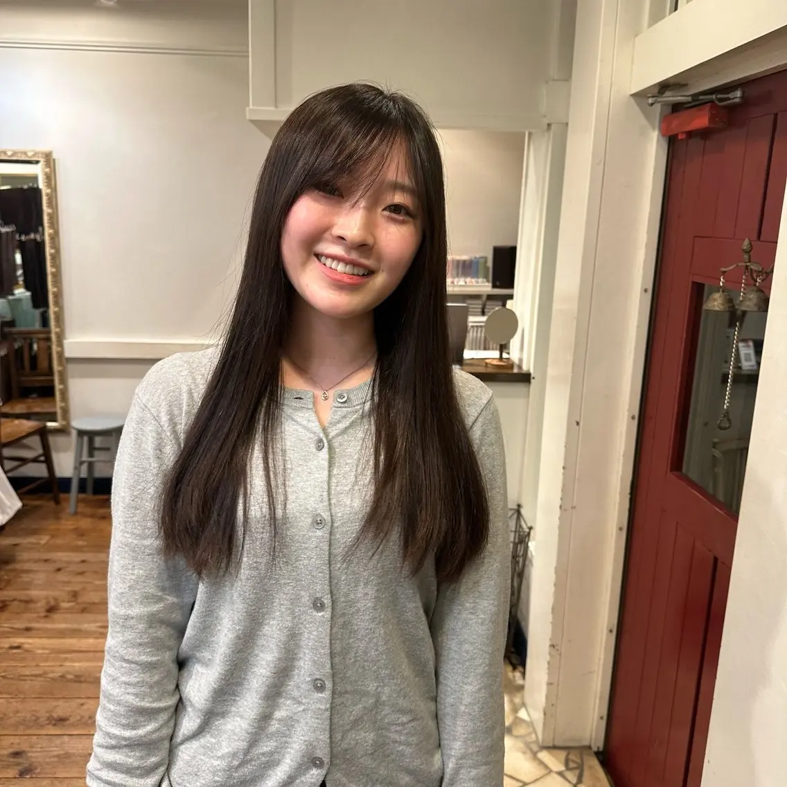 ロング 縮毛矯正 縮毛矯正 ウエカワ ハルのヘアスタイル