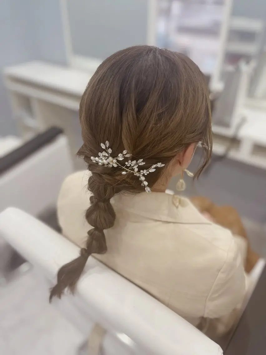 ロング ヘアアレンジ 結婚式・ブライダル 岡本 葵朱花のヘアスタイル