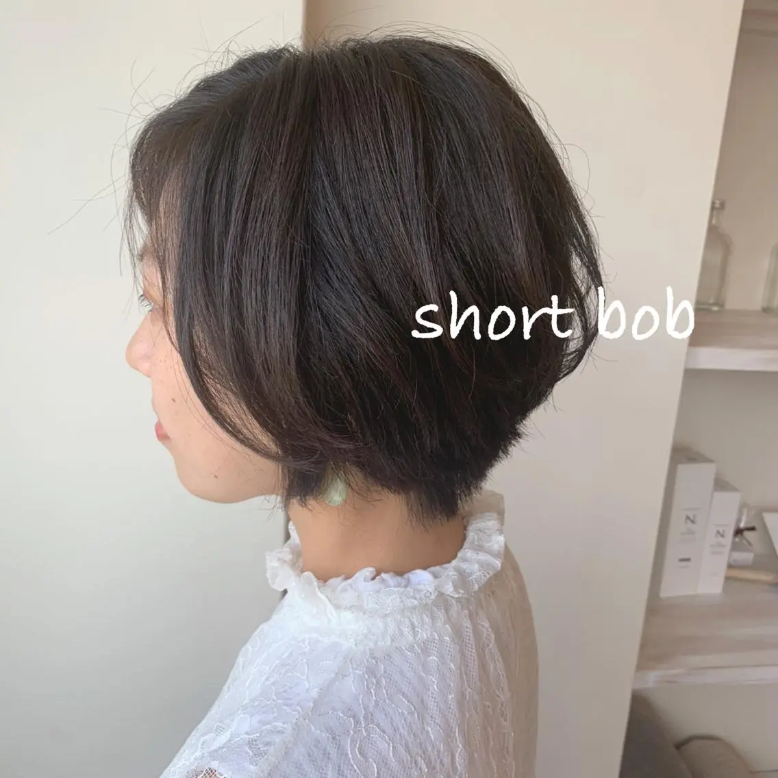 ショート ショートボブ ボブ ショートヘア ボブウルフ/ボブ Satsuki【名駅のヘアスタイル