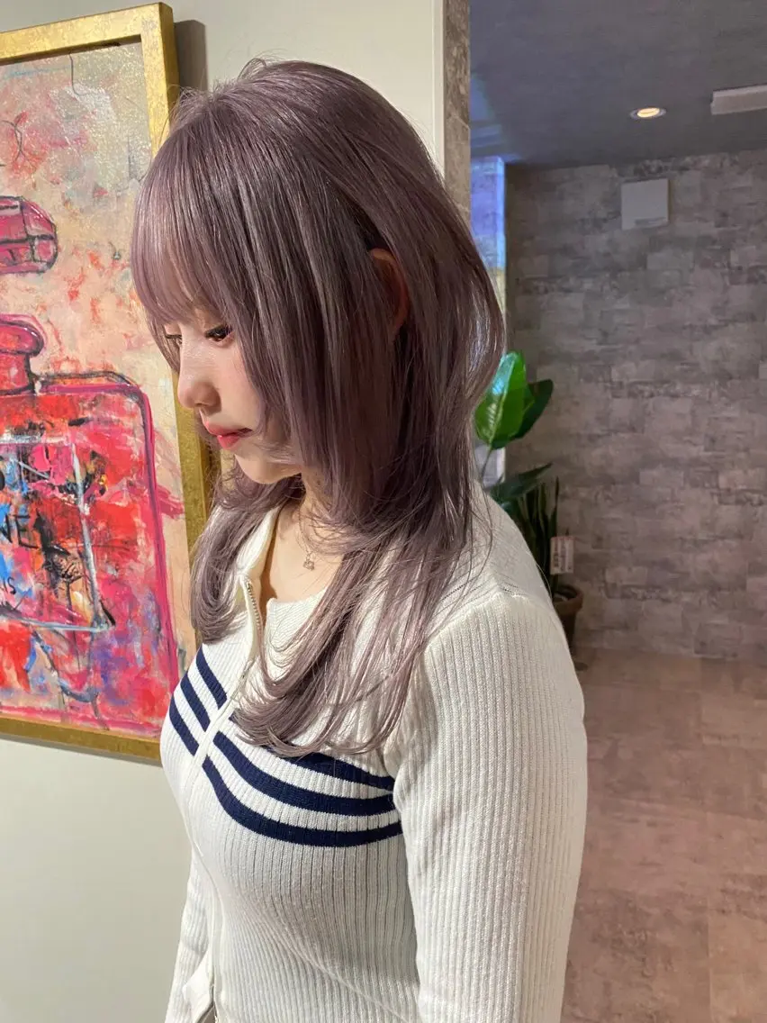 ロング カラー カット ヘアカラー トリートメント mai / linoah˚✧のヘアスタイル