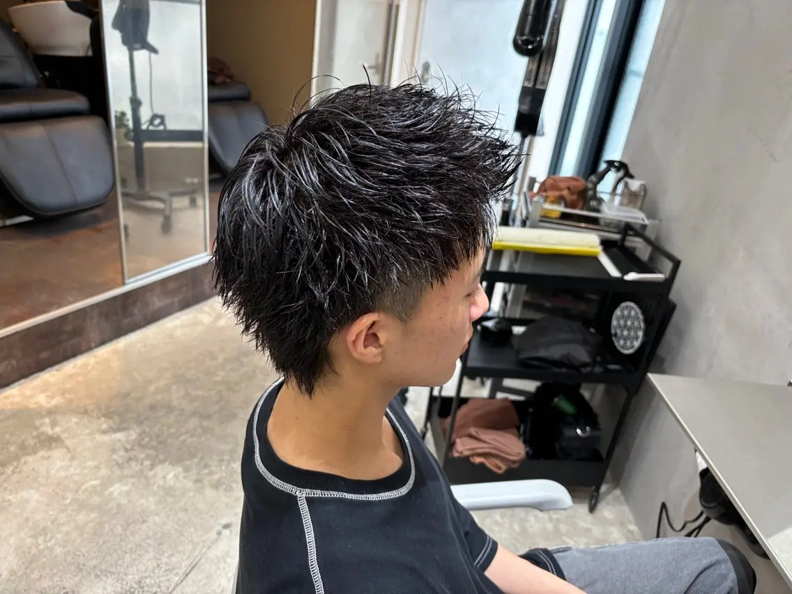メンズ メンズショート コトネ🫧 韓国風レイヤーカットのヘアスタイル