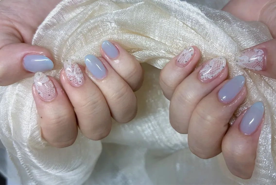 ネイル アートネイル ジェルネイル マグネットネイル Lu nailsalonのネイルデザイン