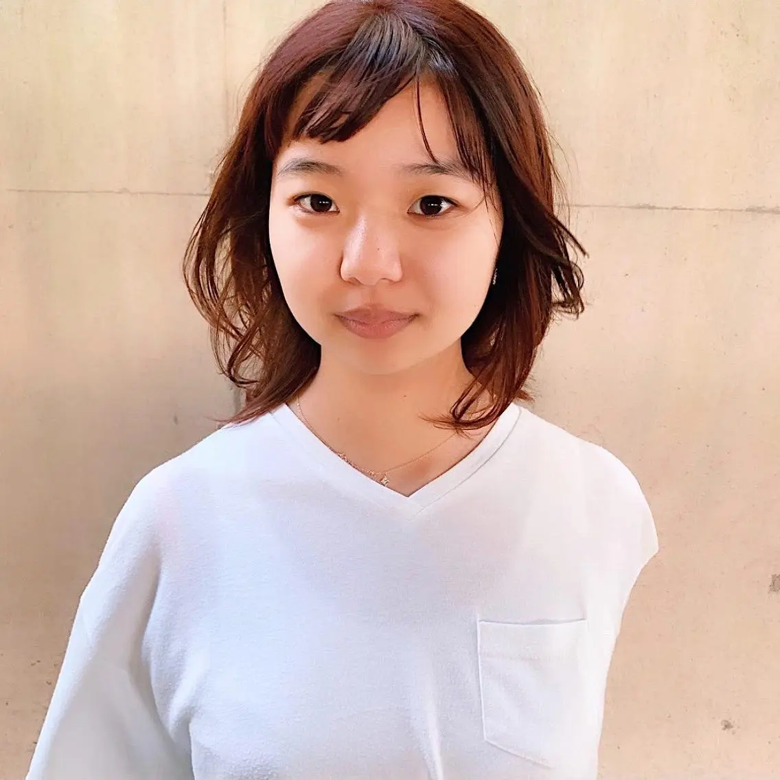 ミディアム カラー 中川 竜誠のヘアスタイル
