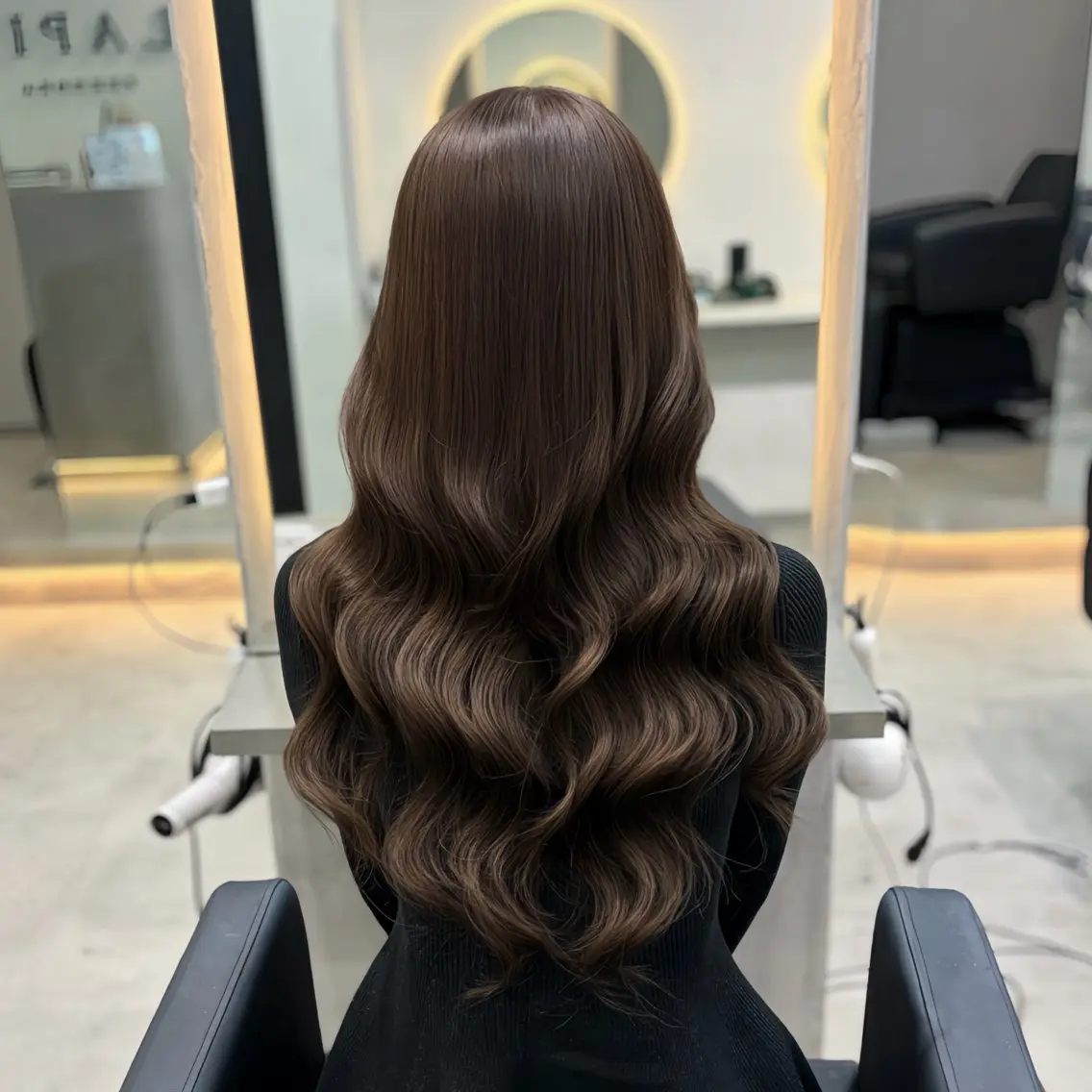 カラー アッシュ アッシュブラウン ブリーチ ブラウンカラー ブリーチなしカラー ヘアカラー エクステ MOMOKA /　Lapis今泉店のヘアスタイル
