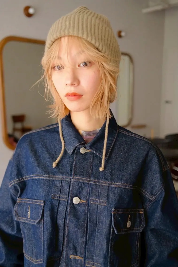 ミディアム カット ヘアカラー トリートメント 竹下 浩一のヘアスタイル
