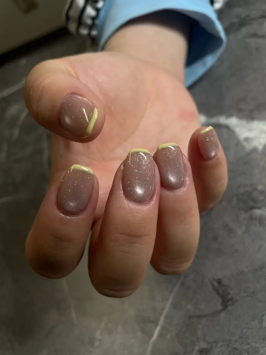 ネイル フレンチネイル マグネットネイル nail salon 3🌞越谷のネイルデザイン