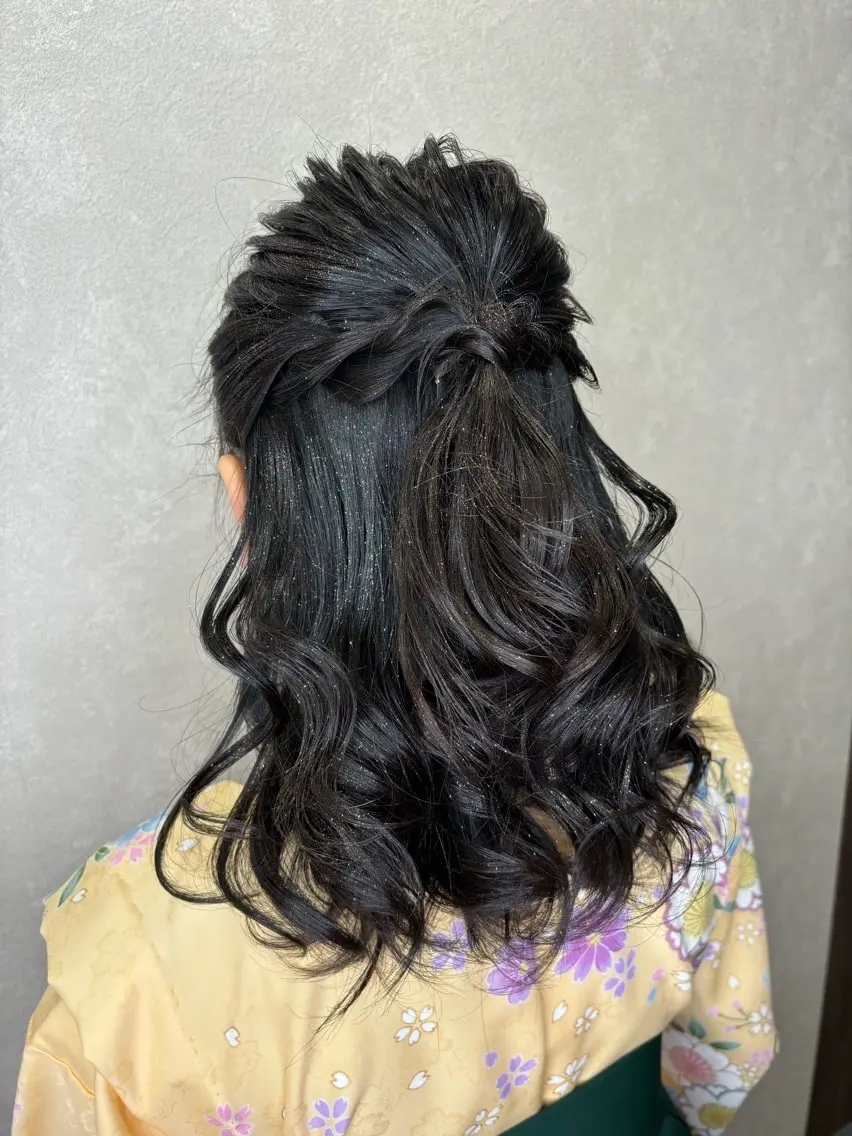 セミロング エクステ＊美髪サロン KR2S河内長野店長のヘアスタイル