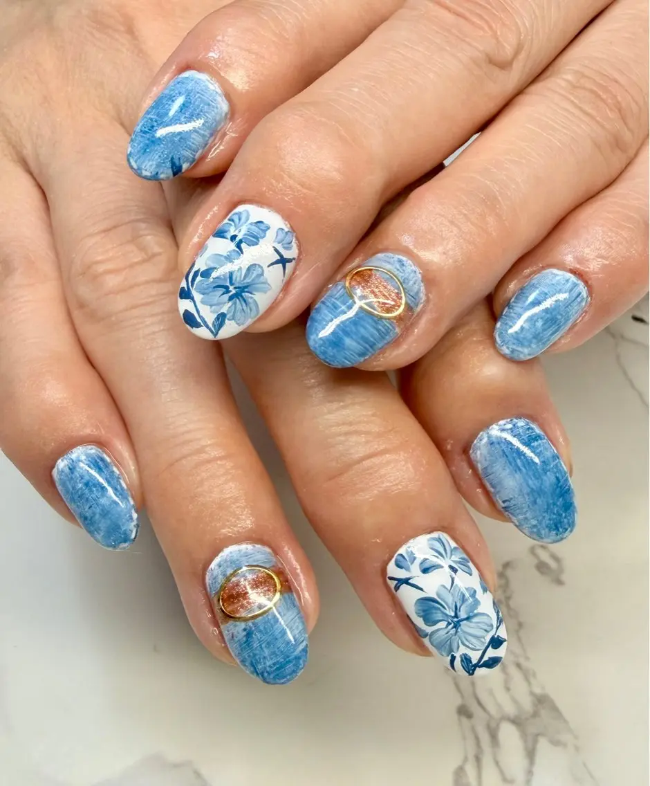 ネイル アニマル柄 アートネイル チークネイル フラッシュネイル フラッシュマグ Mai’s nailのネイルデザイン