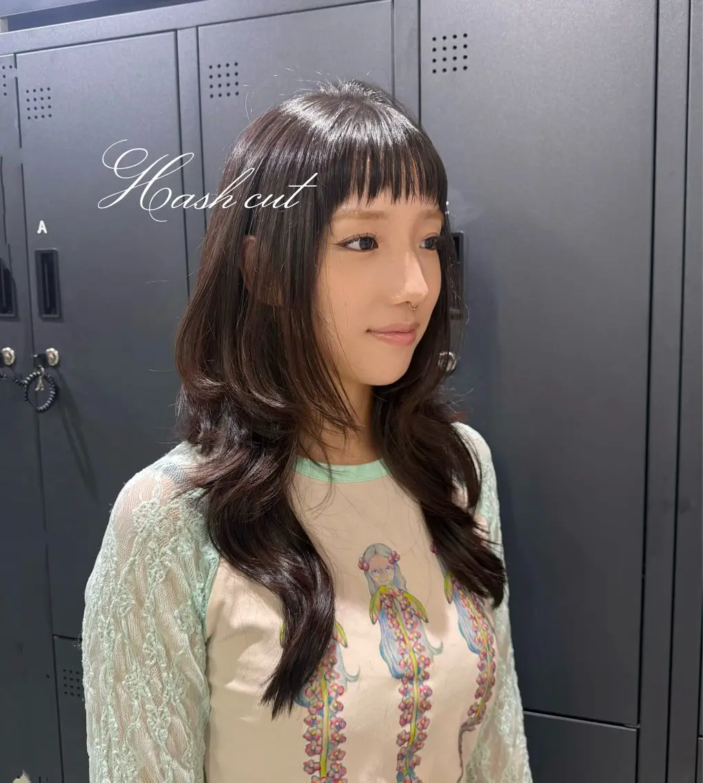 【韓国風🇰🇷💖】カット✂️+シャンプー🫧+amiiトリートメント✨️+スタイリングの写真