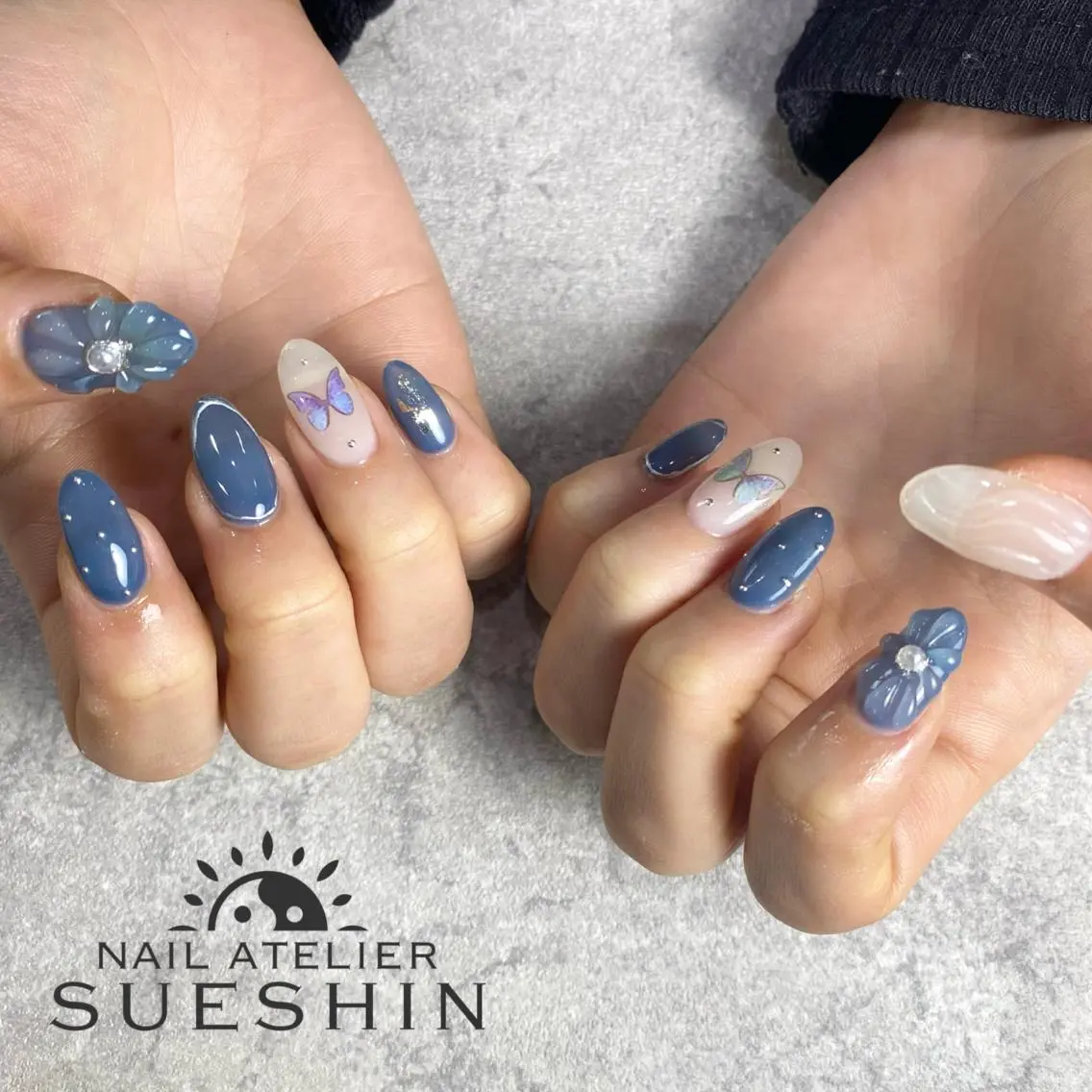 ロング ネイル S ueshinのネイルデザイン
