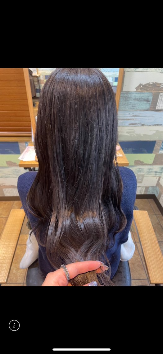 ロング カラー ヘアカラー 穐山春佳🫧縮毛矯正 艶髪カラー💛💫のヘアスタイル