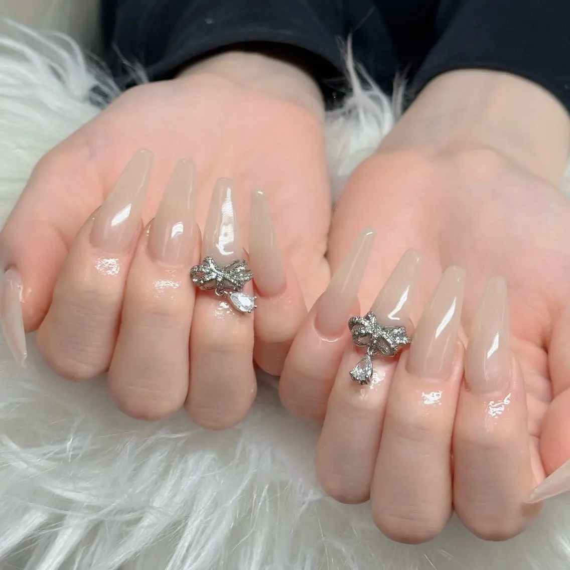ネイル フットネイル フレンチネイル グラデーション 韓国ネイル ロングネイル ハンドネイル HOT Nail Salonのネイルデザイン