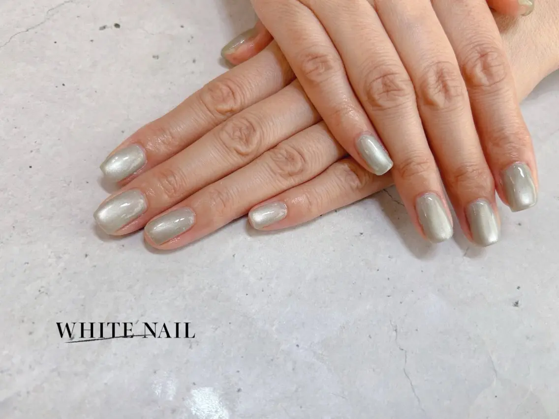 ネイル ハンドネイル WHITE NAIL ホワイトネイルのネイルデザイン
