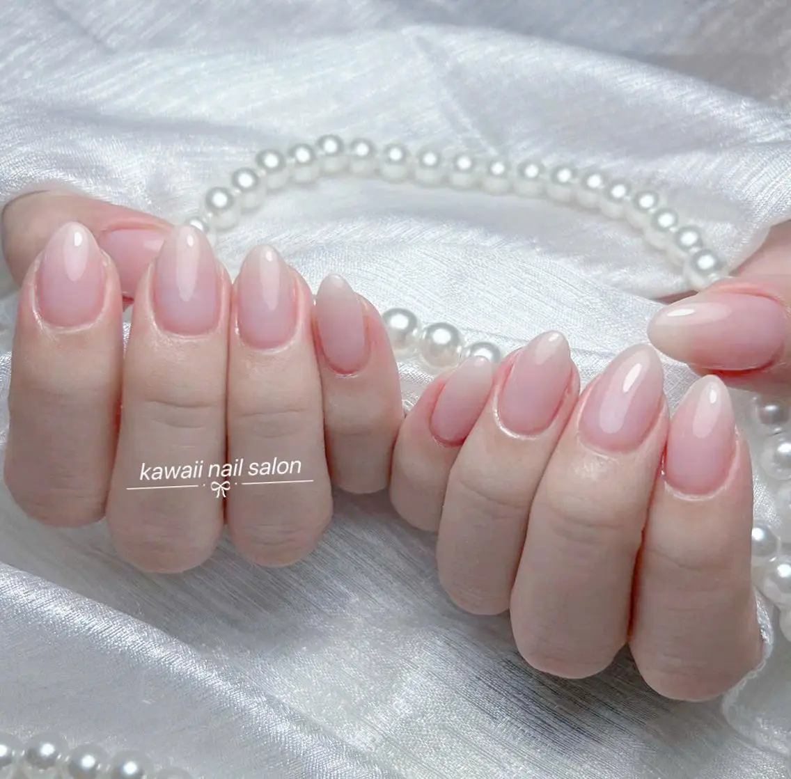 ネイル チークネイル ドット フットネイル フレンチネイル グラデーション Kawaii _Nailのネイルデザイン