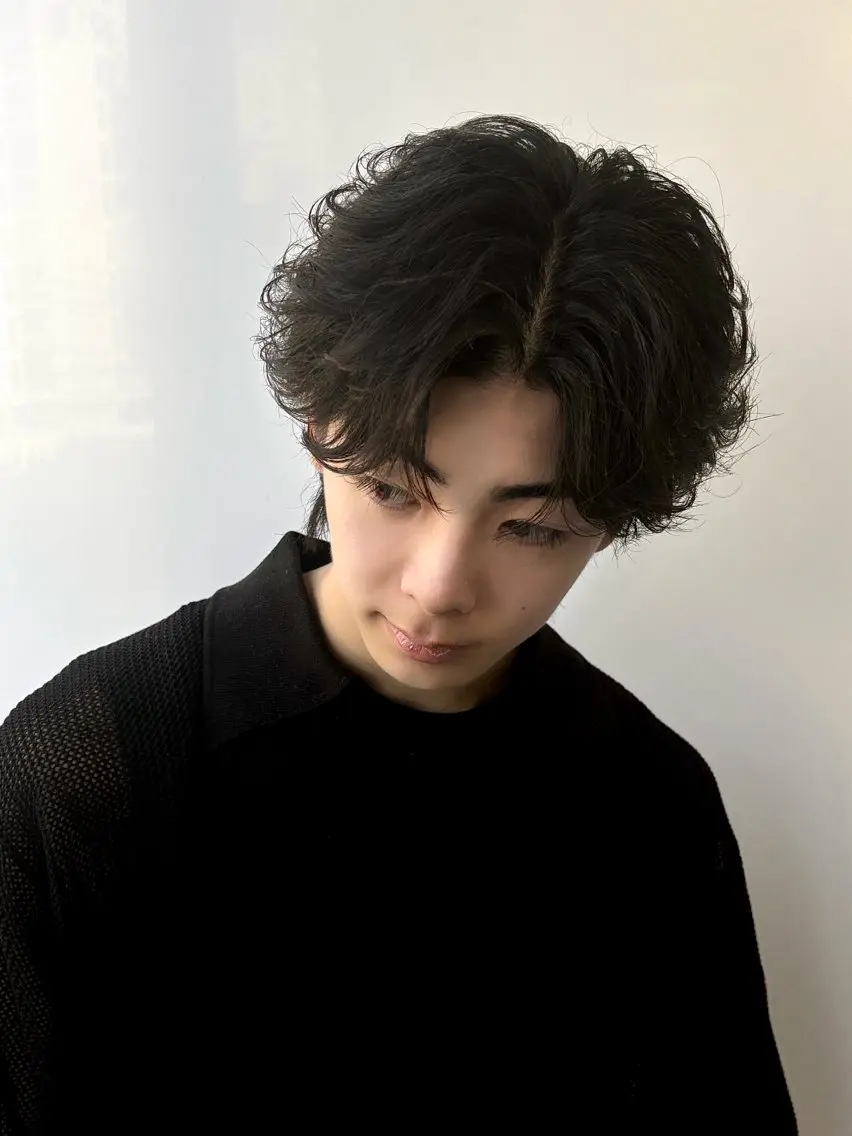ミディアム メンズ 湖城 恵吾のヘアスタイル