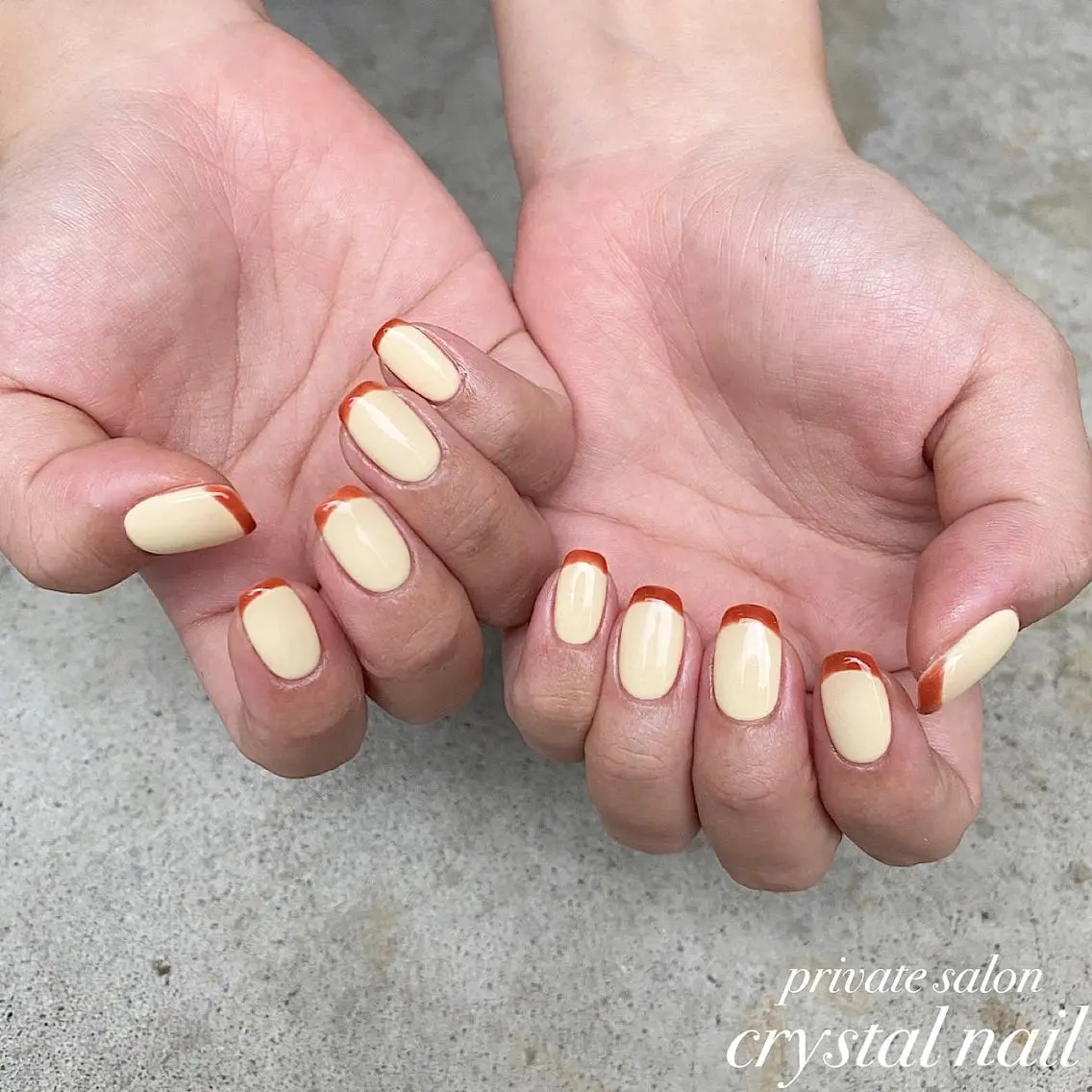 ネイル フレンチネイル Crystal Nailのネイルデザイン